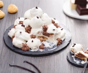 Weiße Schokolade Profiteroles