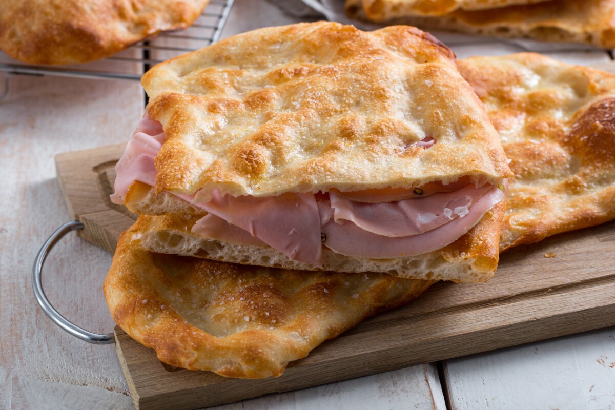Römische weiße Pizza