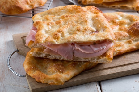 Römische weiße Pizza