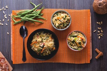 Risoni mit Kokosmilch