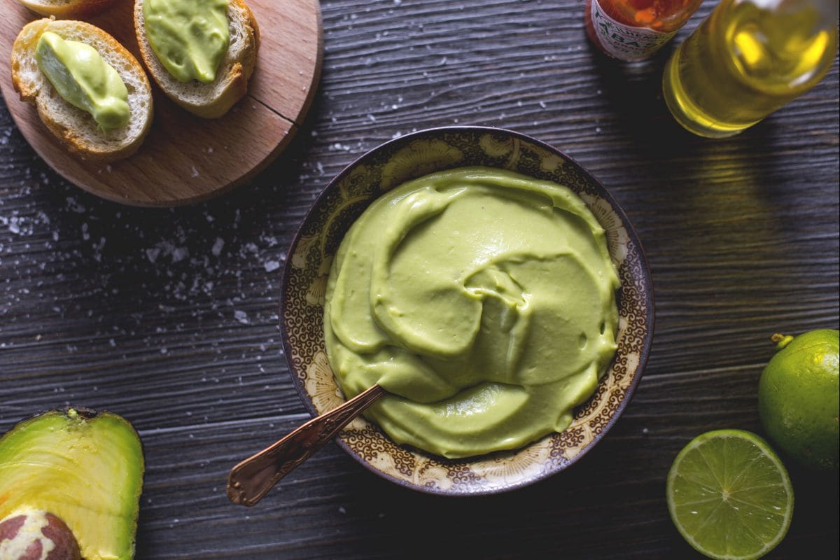 Falsche Avocado-Mayonnaise
