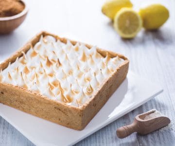 Tarte mit Zitronencreme und Baiser