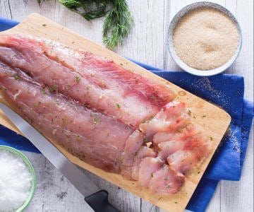 Gravlax von Gelbschwanzmakrele