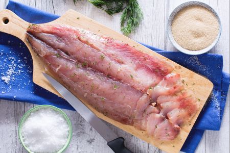 Gravlax von Gelbschwanzmakrele