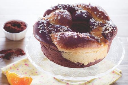Osterkranz mit Kakao
