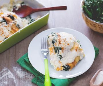 Crêpes mit Ricotta und Spinat