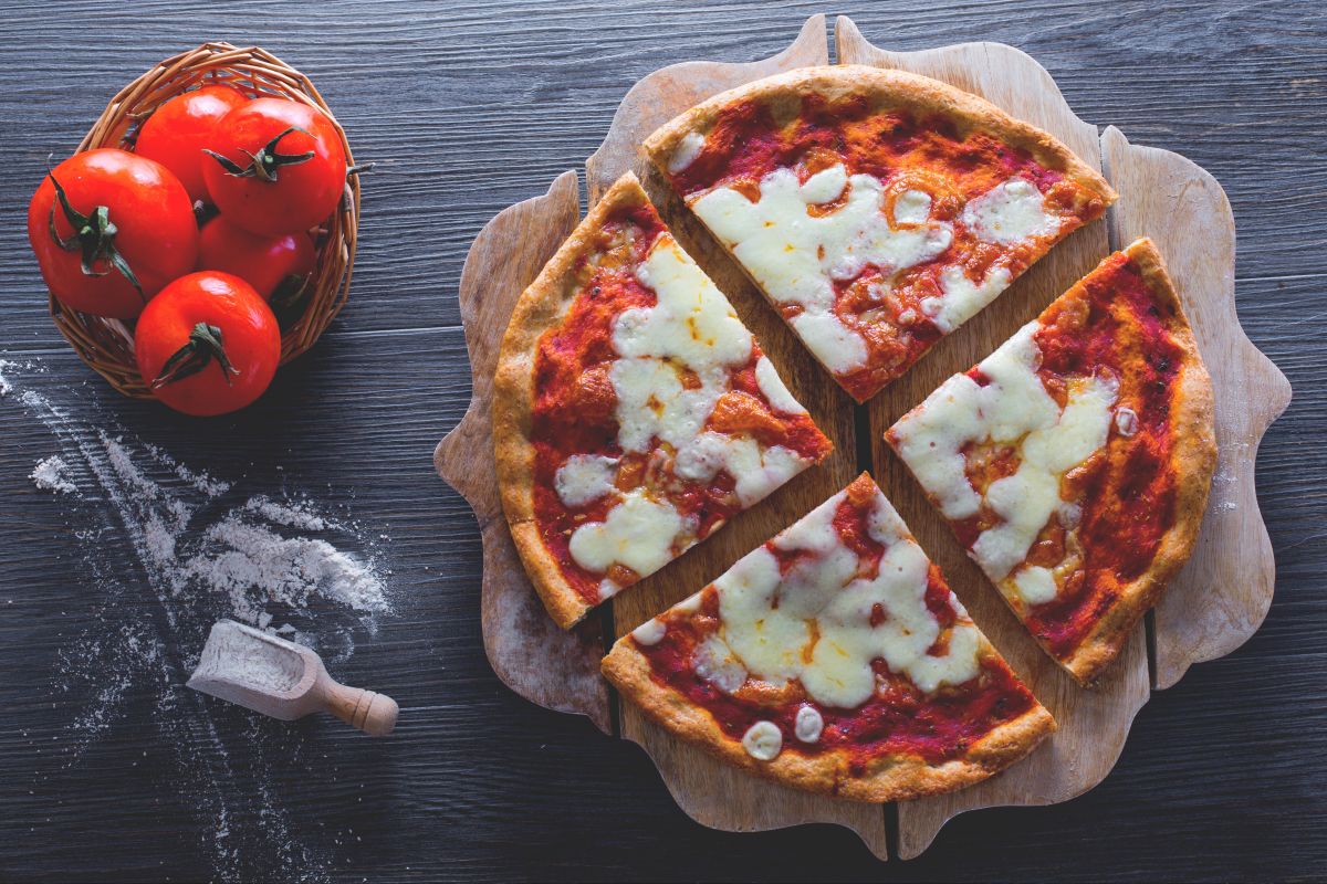 Pizza mit Vollkornmehl