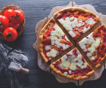 Pizza mit Vollkornmehl
