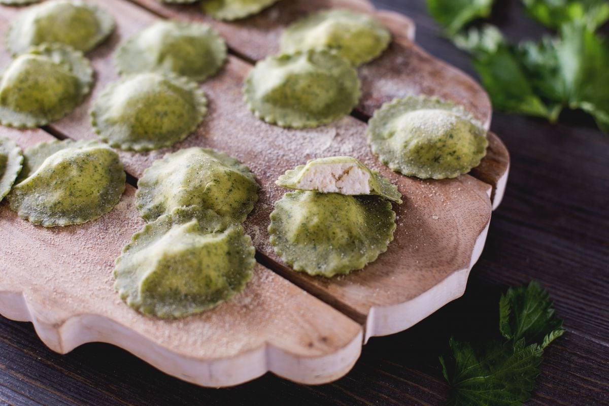 Brennnessel-Ravioli