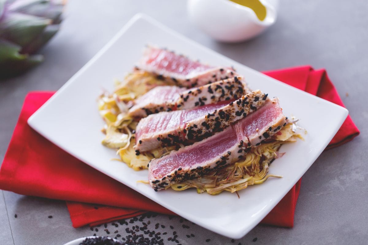 Thunfisch mit Sesam