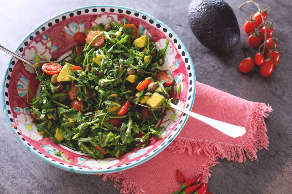 Salat mit Avocado