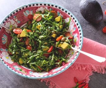 Salat mit Avocado