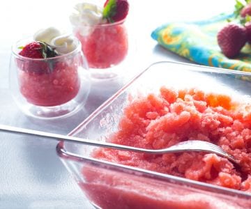 Erdbeergranita