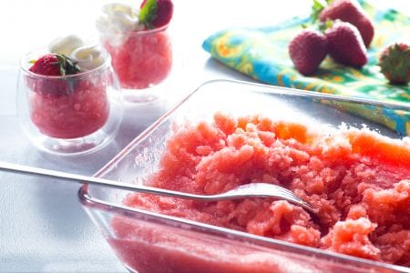 Erdbeergranita