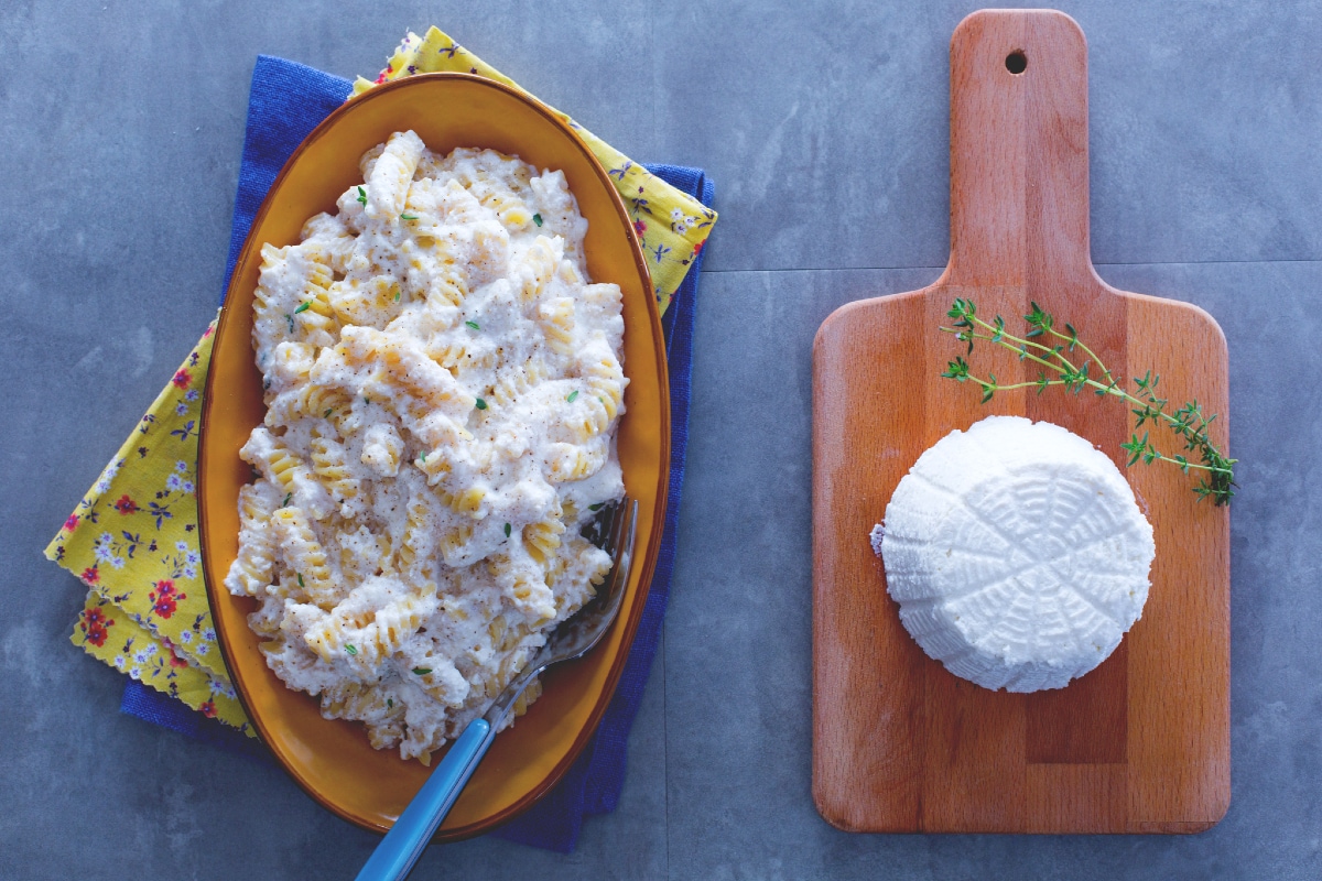 Pasta und Ricotta