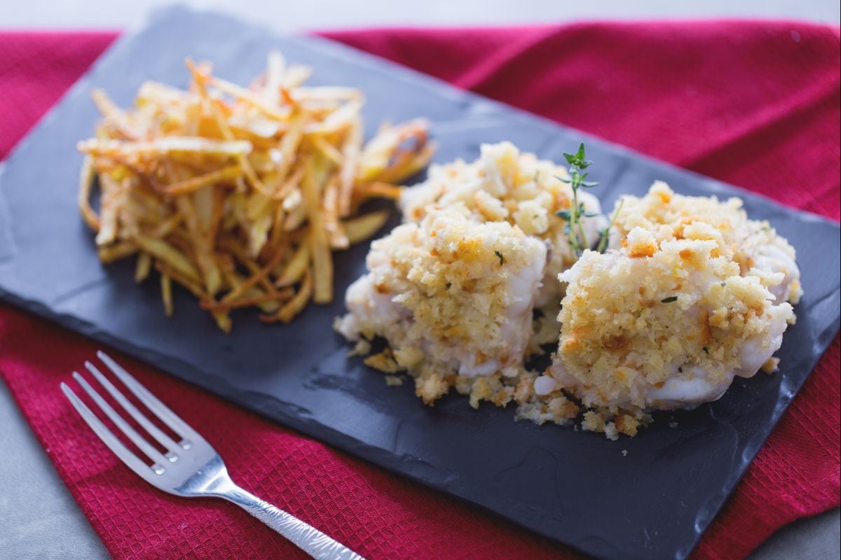 Seeteufel mit Kartoffeln