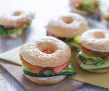 Gefüllter Bagel