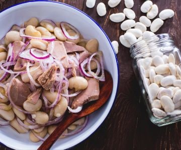 Thunfisch Bohnen und Zwiebel