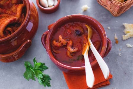 Ertrunkene kleine Tintenfische