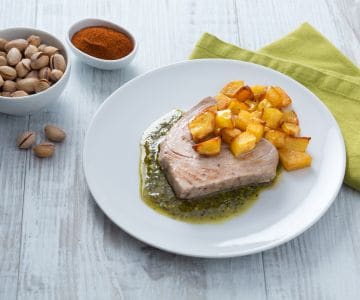 Thunfischfilet mit Pistazienpesto