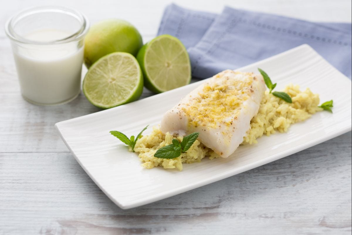 Kabeljaufilet mit Ingwer