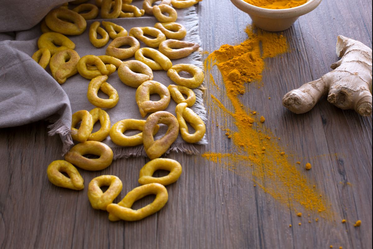 Taralli mit Ingwer und Kurkuma