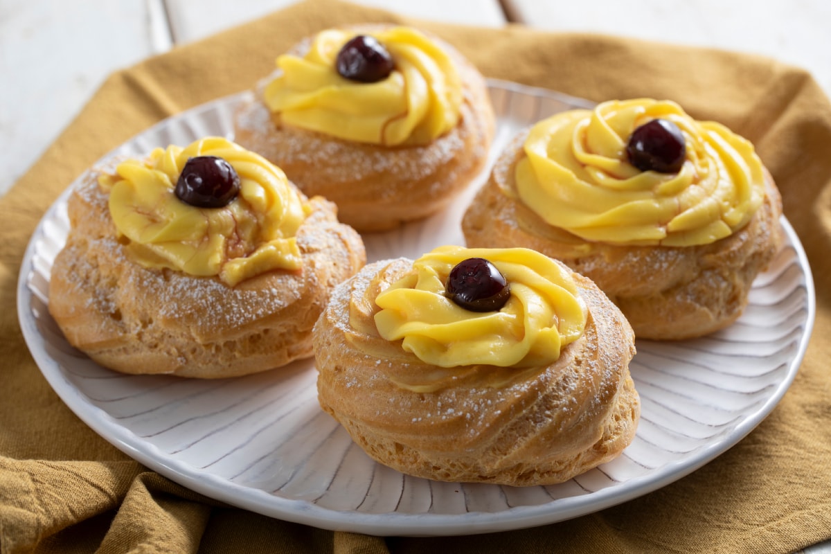 Ofengebackene San Giuseppe Krapfen
