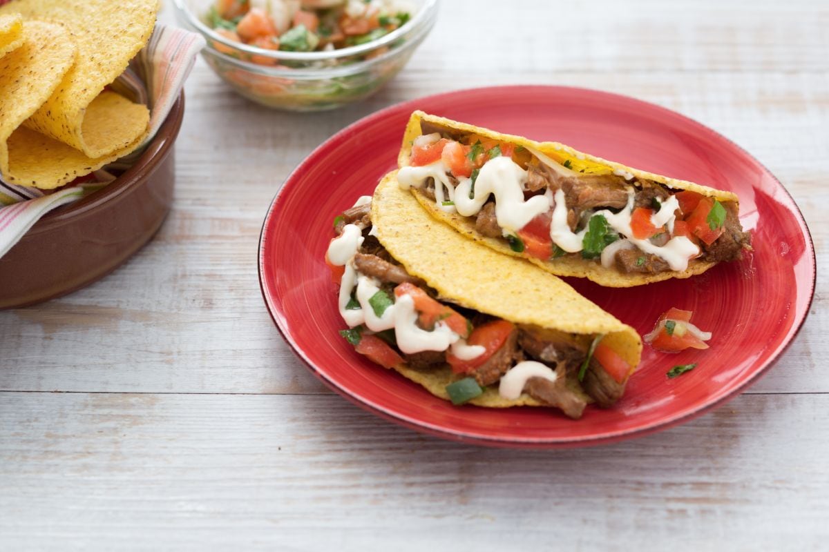 Tacos mit Fleisch