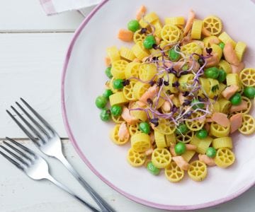 Mini-Safran-Räder mit Lachs