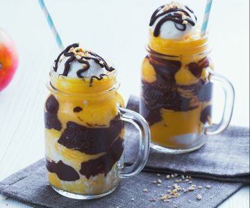 Mango-Schokolade-Frappé