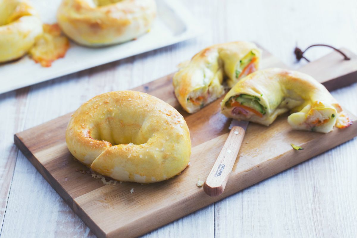 Schnelle herzhafte Donuts