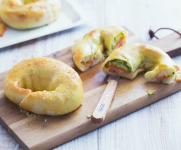 Schnelle herzhafte Donuts