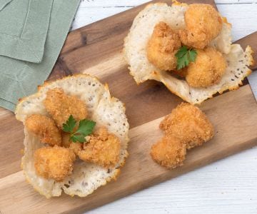 Hähnchenstücke in Parmesan-Kruste