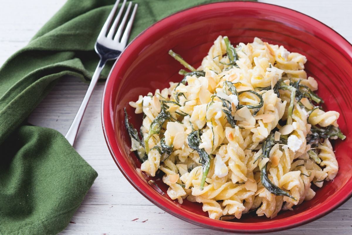 Pasta mit Mönchsbart und Ricotta