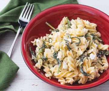 Pasta mit Mönchsbart und Ricotta
