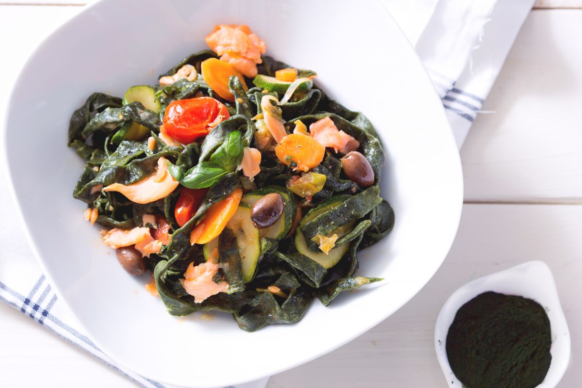 Spirulina-Nudeln