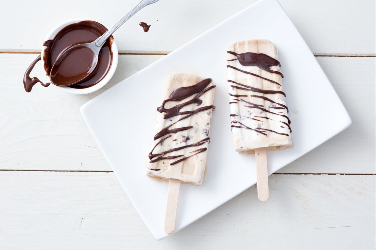 Sahne und Kaffee Eis