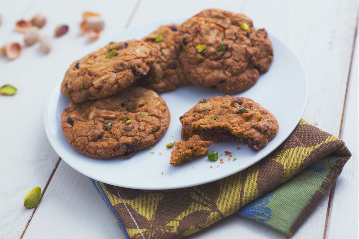 Blaubeer-Pistazien-Cookies