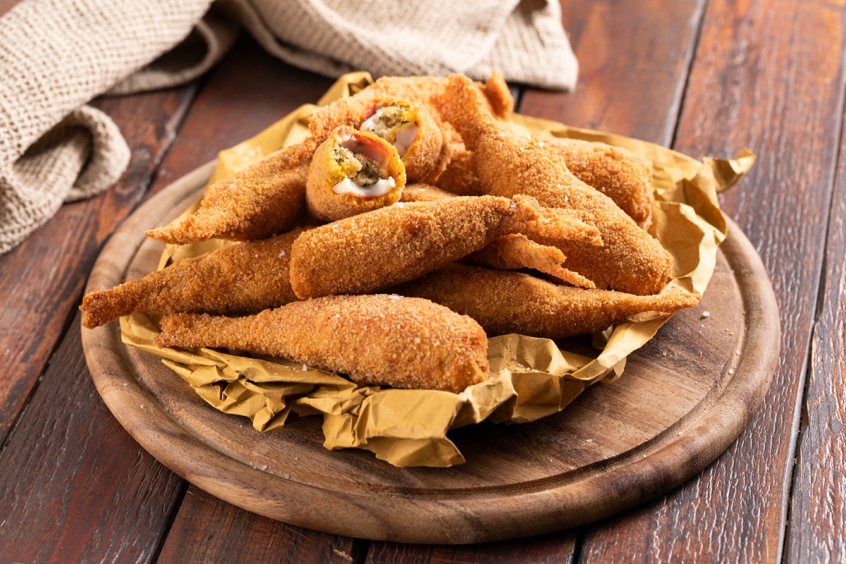 Gefüllte und frittierte Rotbarben