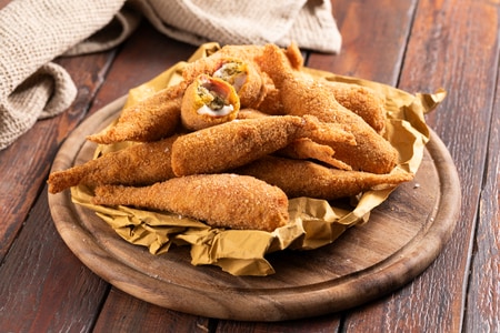 Gefüllte und frittierte Rotbarben