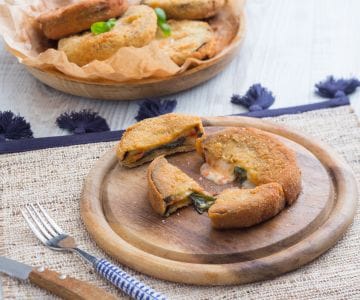 Auberginenschnitzel nach Parmesaner Art