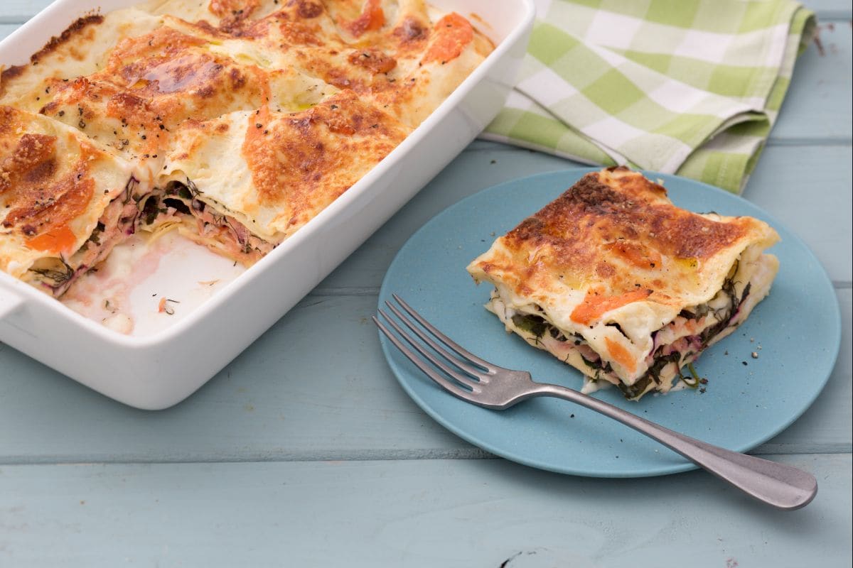 Lachs-Lasagne