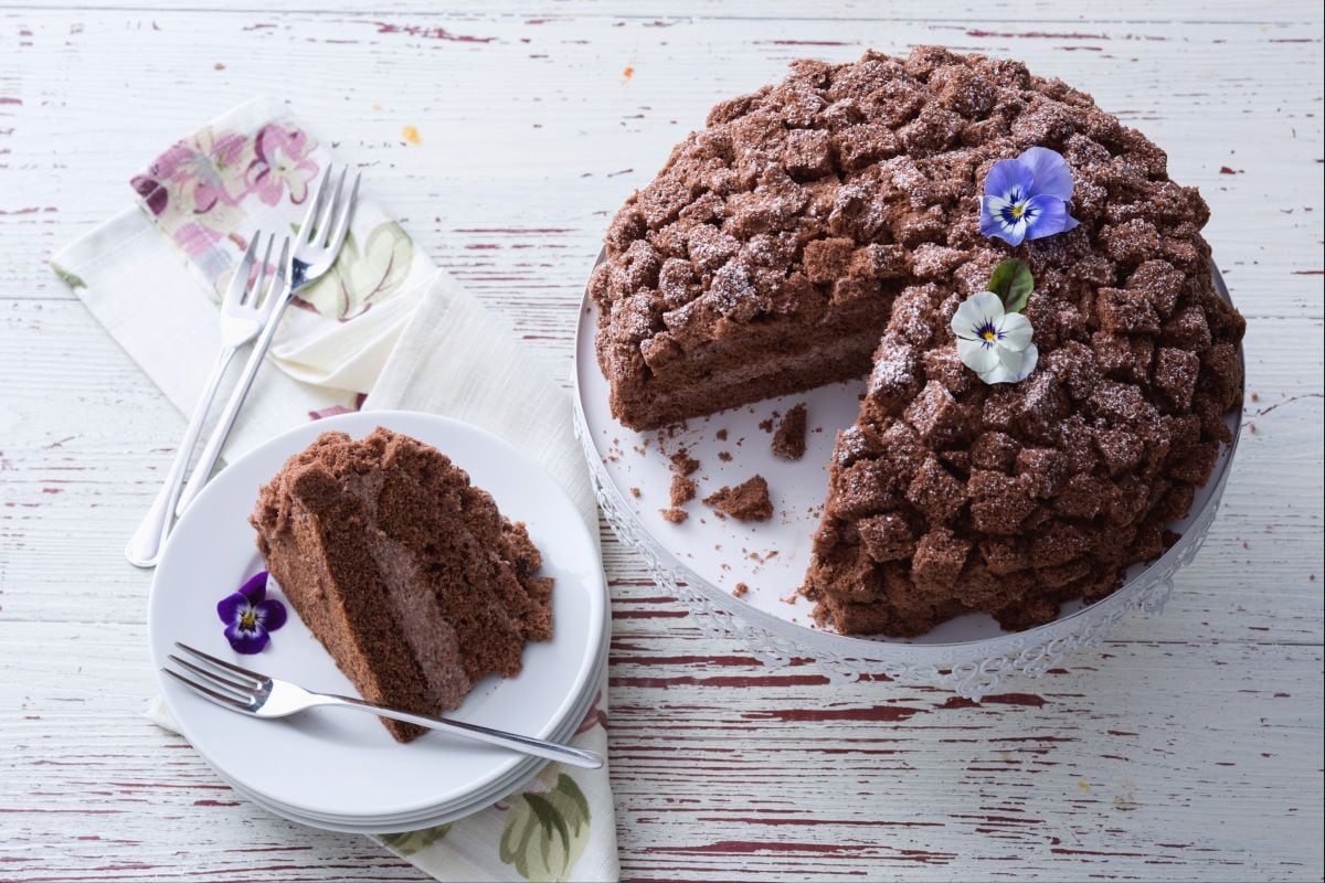 Schokoladen-Mimosen-Torte