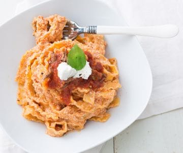 Manfredi mit Ricotta