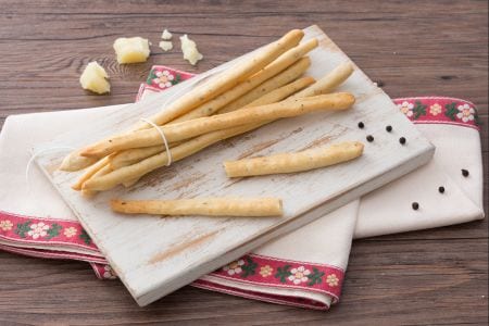 Grissini Käse und Pfeffer