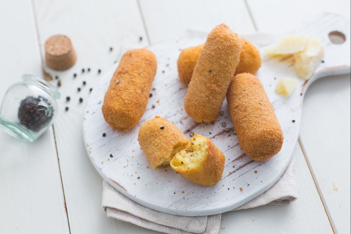 Kroketten Käse und Pfeffer