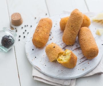 Kroketten Käse und Pfeffer