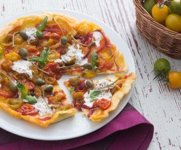 Tomaten und Kapern Tatin