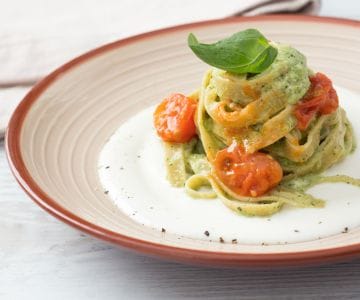 Dreifarbige Pasta