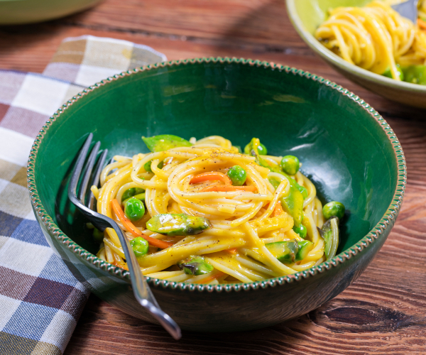 Gemüse-Carbonara